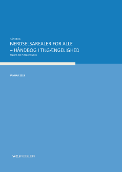 færdselsarealer for alle