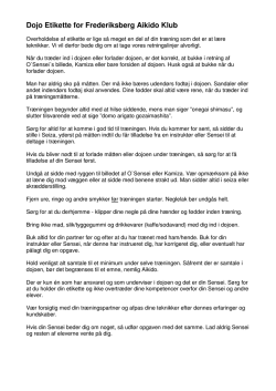 Dojo regler (pdf) - Frederiksberg Aikido Klub