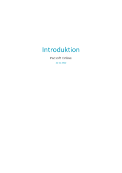 Introduktion - Unifaun Online
