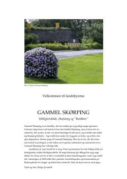 GAMMEL SKØRPING - Velkommen til Gl. Skørping