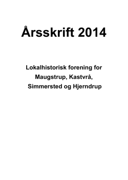 Årsskrift 2014 - Hjerndrup Arkiv