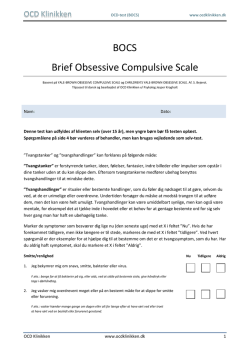 BOCS Brief Obsessive Compulsive Scale