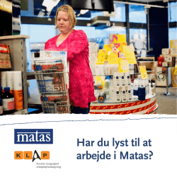 Har du lyst til at arbejde i Matas?