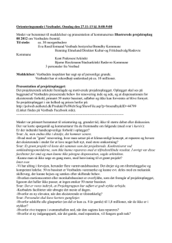 Referat af orienteringsmøde i Vestbad 27/11-2013