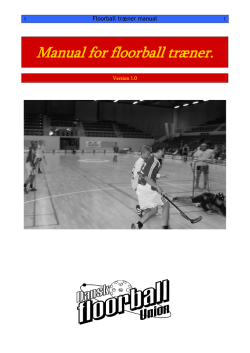 Manual for floorball træner.