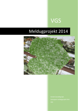 Meldugprojekt 2014 - Horticoop Scandinavia