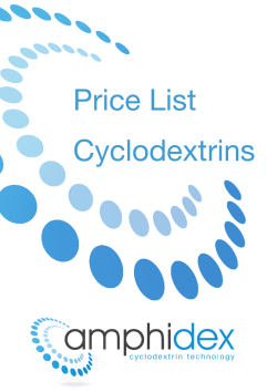 Price List Cyclodextrins