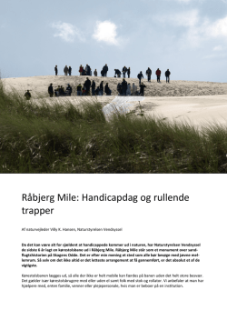 Råbjerg Mile: Handicapdag og rullende trapper