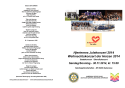 Program/Programm - Hjerternes Julekoncert 2014