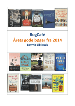 BogCafé Årets gode bøger fra 2014