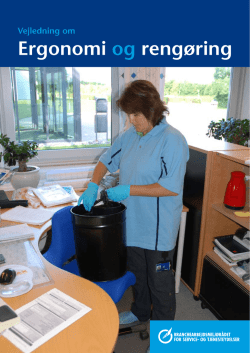 Branchevejledning om ergonomi og rengøring