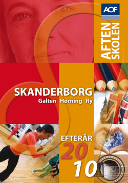 AFTEN SKOLEN - AOF Skanderborg