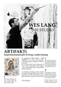 Wes Lang - The Studio