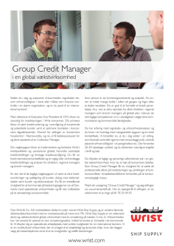 Group Credit Manager