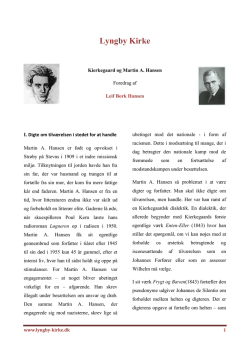 Kierkegaard og Martin A. Hansen