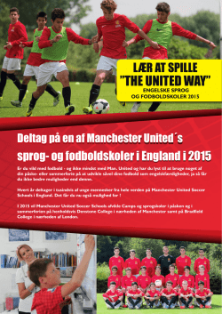 Man. United Sprog- og Fodboldskole 2015 Hent PDF