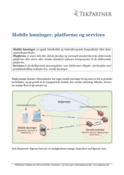 Mobile løsninger, platforme og services