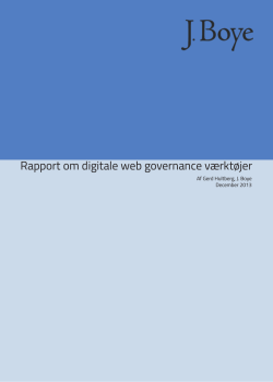Digitale web governance værktøjer