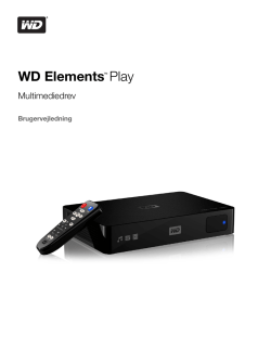 WD Elements Play Multimedia Drive User Manual