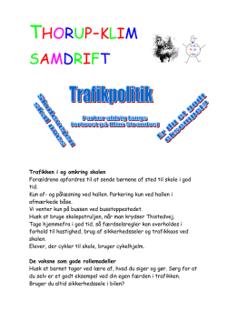 Trafikpolitik - Thorup