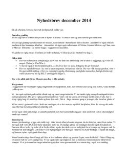 Nyhedsbrev december 2014 - Kernehusets Børnehave & Vuggestue