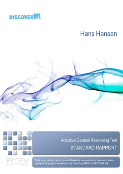Hans Hansen - Discover A/S