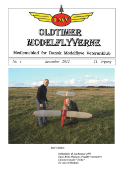 Oldtimeren 4-2012 - Dansk Modelflyve Veteranklub