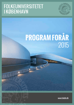 som PDF - Folkeuniversitetet i København