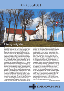 KIRKEBLADET - Kværndrup Kirke
