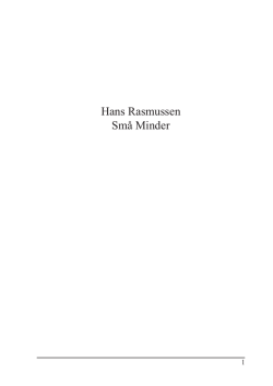 Hans Rasmussen Små Minder - Billeder fra Sall-Data