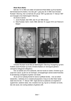 Arne May: Pdf om Niels Rudolph og hans slægt