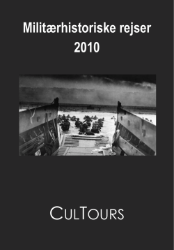 Militærhistoriske rejser 2010 CULTOURS