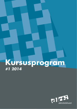 Kursusprogram 01-2014