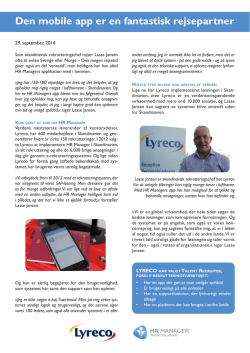 Case – Lyreco & HR Manager 2014