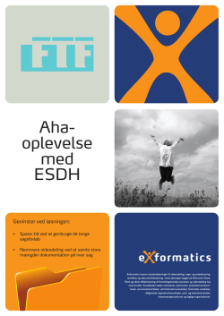 Aha- oplevelse med ESDH