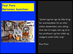 Poul Pava B&oslash;rnenes kunstner