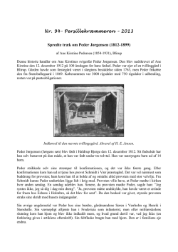 Nr. 94 Peder Jørgensen - Stensballe Lokalhistoriske Arkiv
