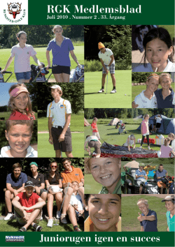 RGK Medlemsblad - Rungsted Golf Klub