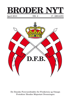 Nr 2 - De Danske Forsvarsbrødre for Fredericia og Omegn