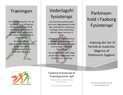 Træningen Parkinson- hold i Faaborg Fysioterapi Vederlagsfri