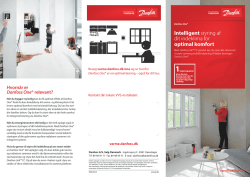 Danfoss One brochure til boligejere - Danfoss Varme
