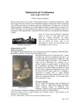 Infanterist på Vestfronten tekst og billeder - Den Store Krig 1914-1918