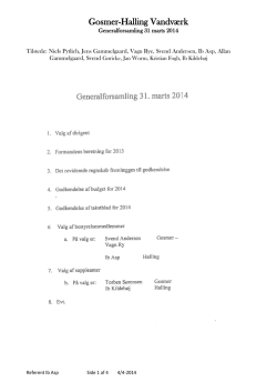 Generalforsamling 2014-03