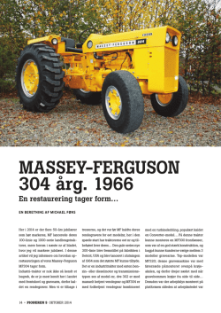 MASSEY-FERGUSON 304 årg. 1966