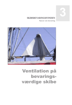 Ventilation på bevaringsværdige skibe