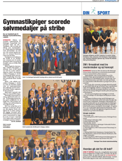 TeamGym scorer medaljer på stribe