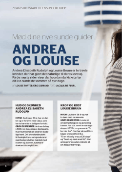 Mød dine nye sunde guider – interview med Andrea
