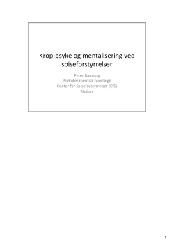 Peter Ramsing Krop-psyke og mentalisering(final