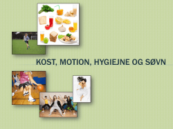 Kost, motion, hygiejne og søvn - Information om skolesundhed.dk