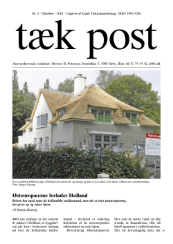 Tæk Post 3-2010 - Jydsk Tækkemandslaug . Stråtag